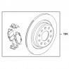Zestaw hamulcowy tylny klocki+tarcze 1680222980 (Insignia B)