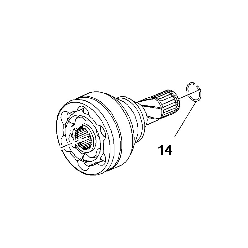 Pierścień przegubu 13296471 (Astra J, K, Insignia A, Meriva B, Zafira C)