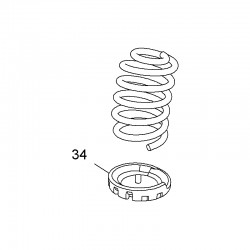 Guma, podstawa sprężyny tylnej 23168727 (Insignia A)