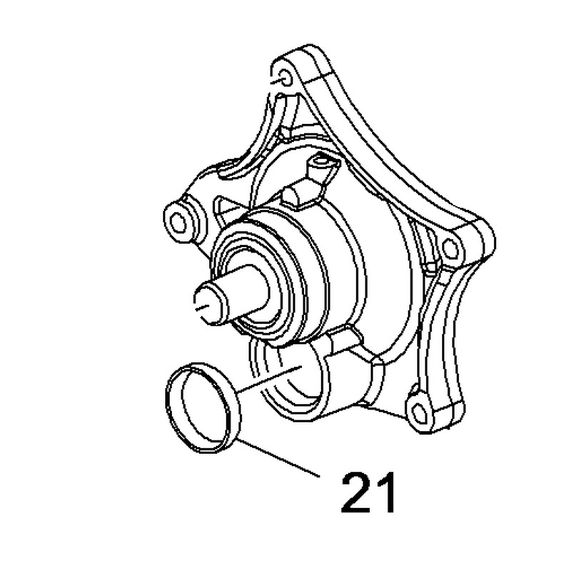 Zaślepka pompy wody 11562126 (Astra K)