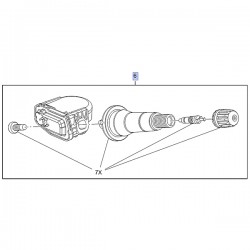 Czujnik ciśnienia TPMS w oponie YQ00956280 (Astra K)