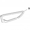 Uszczelka lampy tylnej, prawa 39098797 (Astra K)