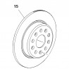 Tarcza hamulcowa tylna 13514610 (Astra K)