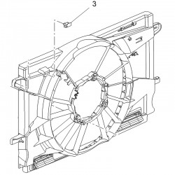 Spinka wentylatora chłodnicy 13378494 (Astra K)