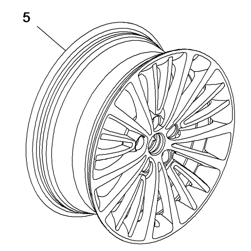 Felga aluminiowa 17 cali 39092177 (Astra K)