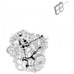 Komputer, sterownik silnika 12721351 (Astra K)