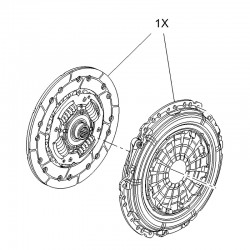 Zestaw sprzęgła 55593662 (Adam, Astra K, Corsa E)