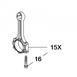 Korbowód 1.4L 12663619 (Astra K, Mokka)