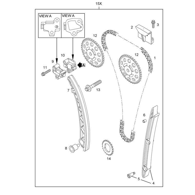 Zestaw rozrządu 93191271 (Agila A, Astra H, Corsa C, Combo C, Meriva A, Tigra B)