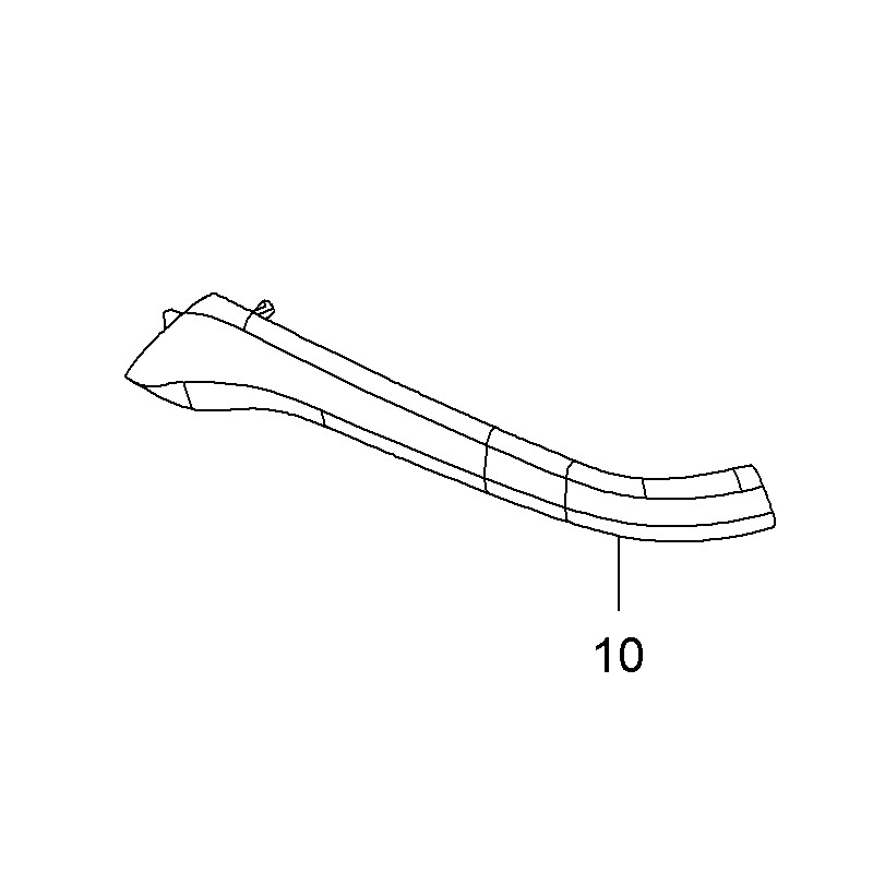 Osłona klamki wewnętrznej pomocniczej 13405215 (Corsa E)