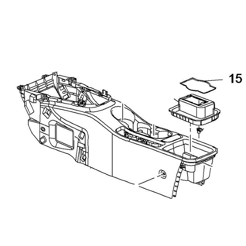Wykładzina tunelu środkowego 13322724 (Astra J)