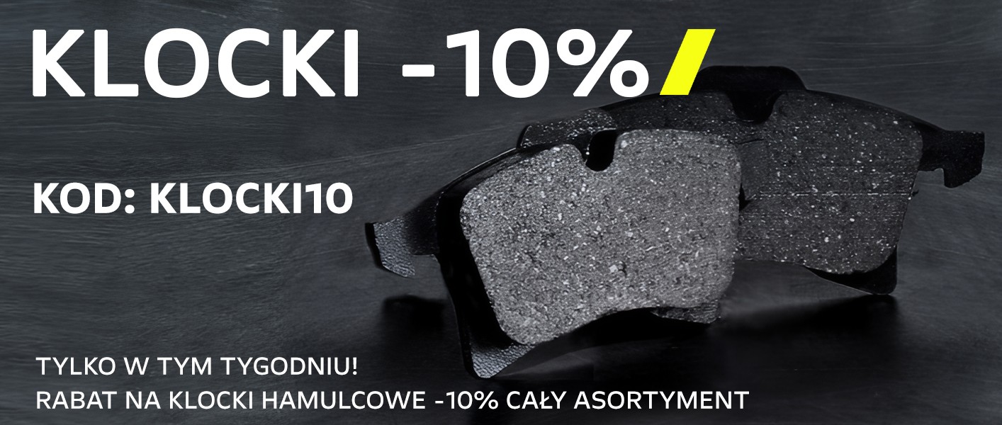 Tygodniowa promocja na wszystkie klocki hamulcowe! Tylko teraz zaoszczędzisz aż 10%. Promocja trwa w dniach 12.08.2024 do 18.08.2024. Kup teraz w naszym sklepie oryginalne części Opel.